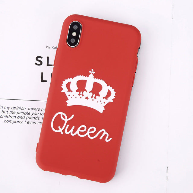 Queen Matte Crown iPhone Cases