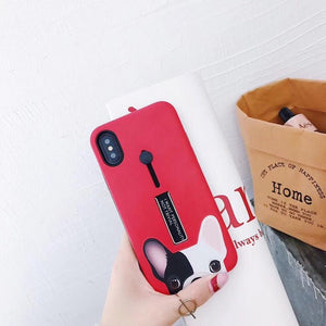 Red Dog Colour Ring Phone Case