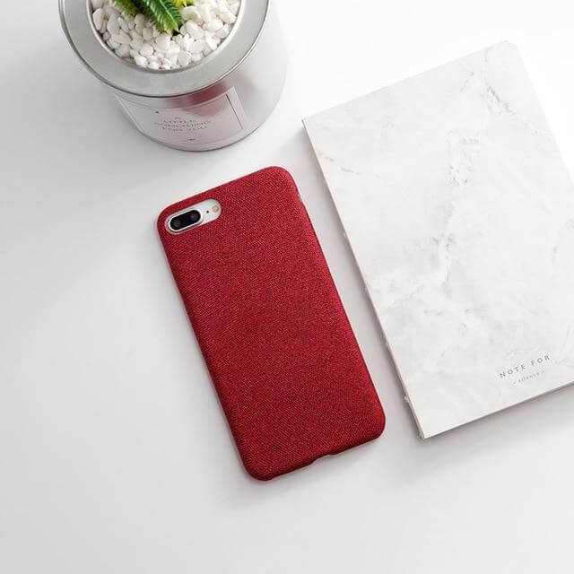 Cloth Canvas Silicone Phone Cases